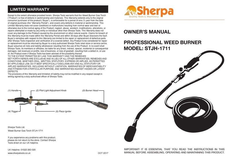 Sherpa STJH-1711 User manual