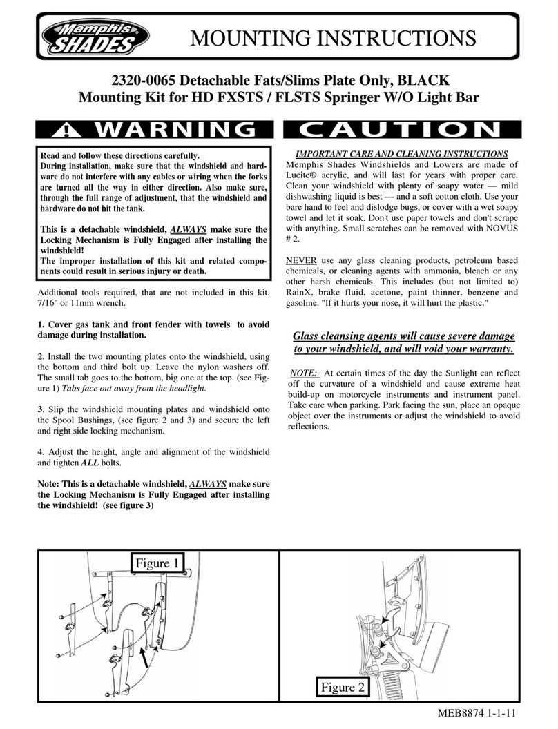 Memphis Shades 2320-0065 Mounting instructions