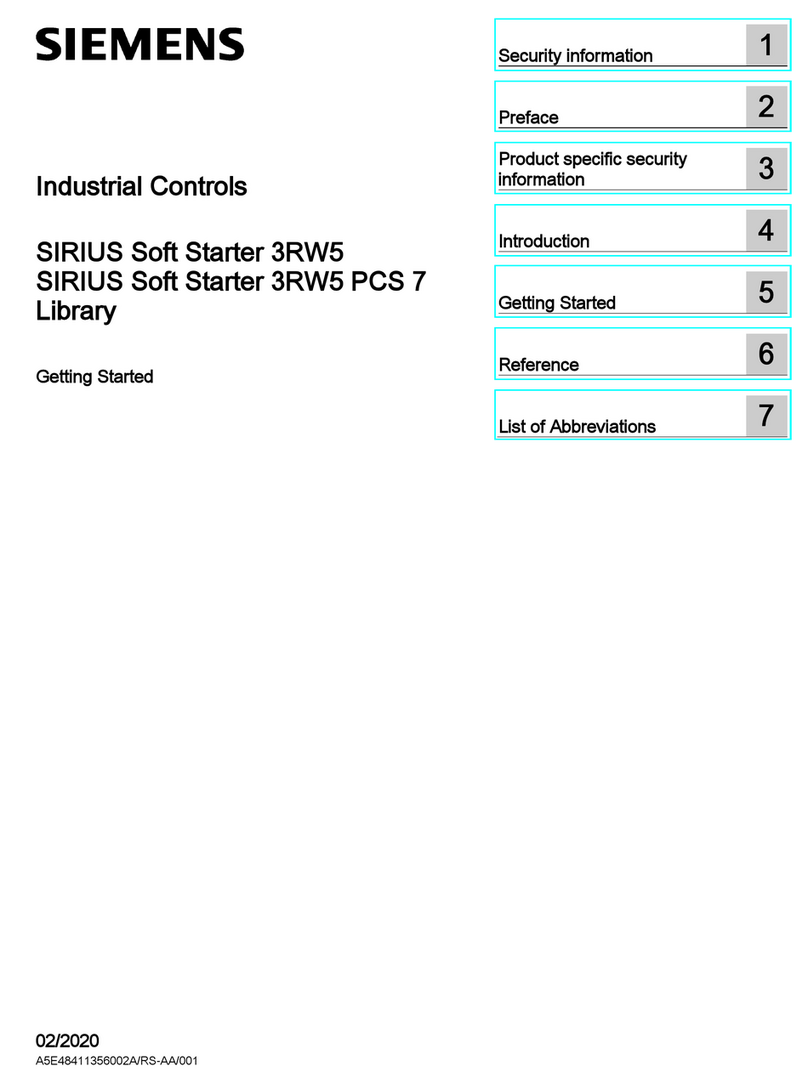 Siemens SIRIUS Soft Starter 3RW5 User manual