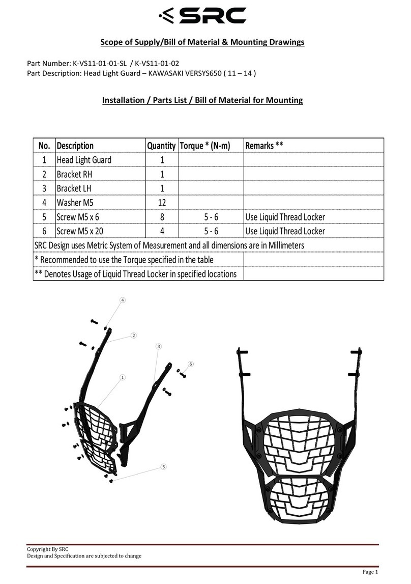 SRC K-VS11-01-01-SL Mounting instructions