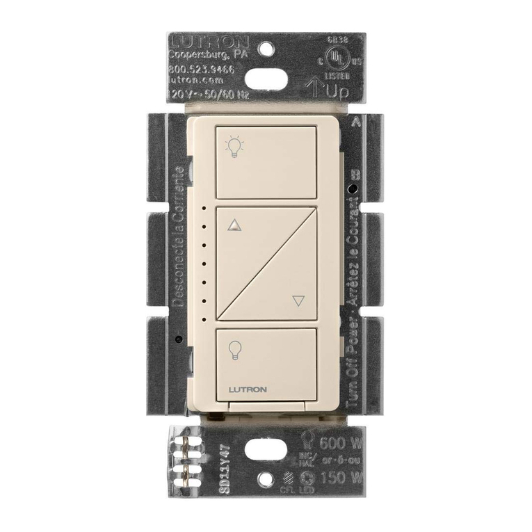 Lutron Electronics Caseta Pico PD-6WCL User manual