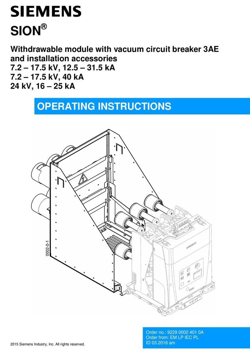 Siemens SION 3AE operating instructions