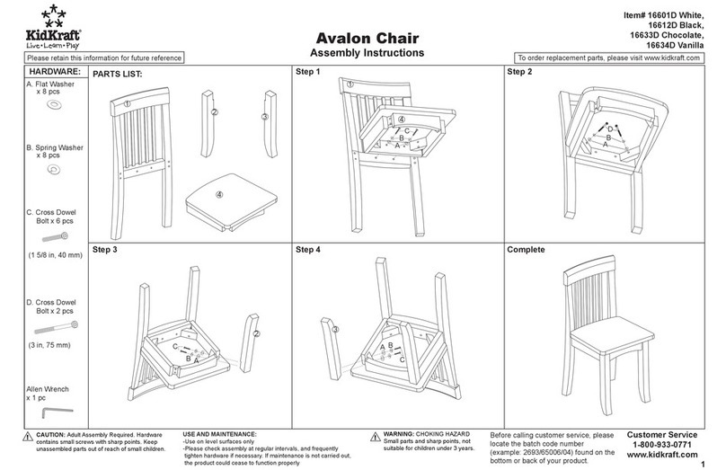 KidKraft Avalon 16601D User manual