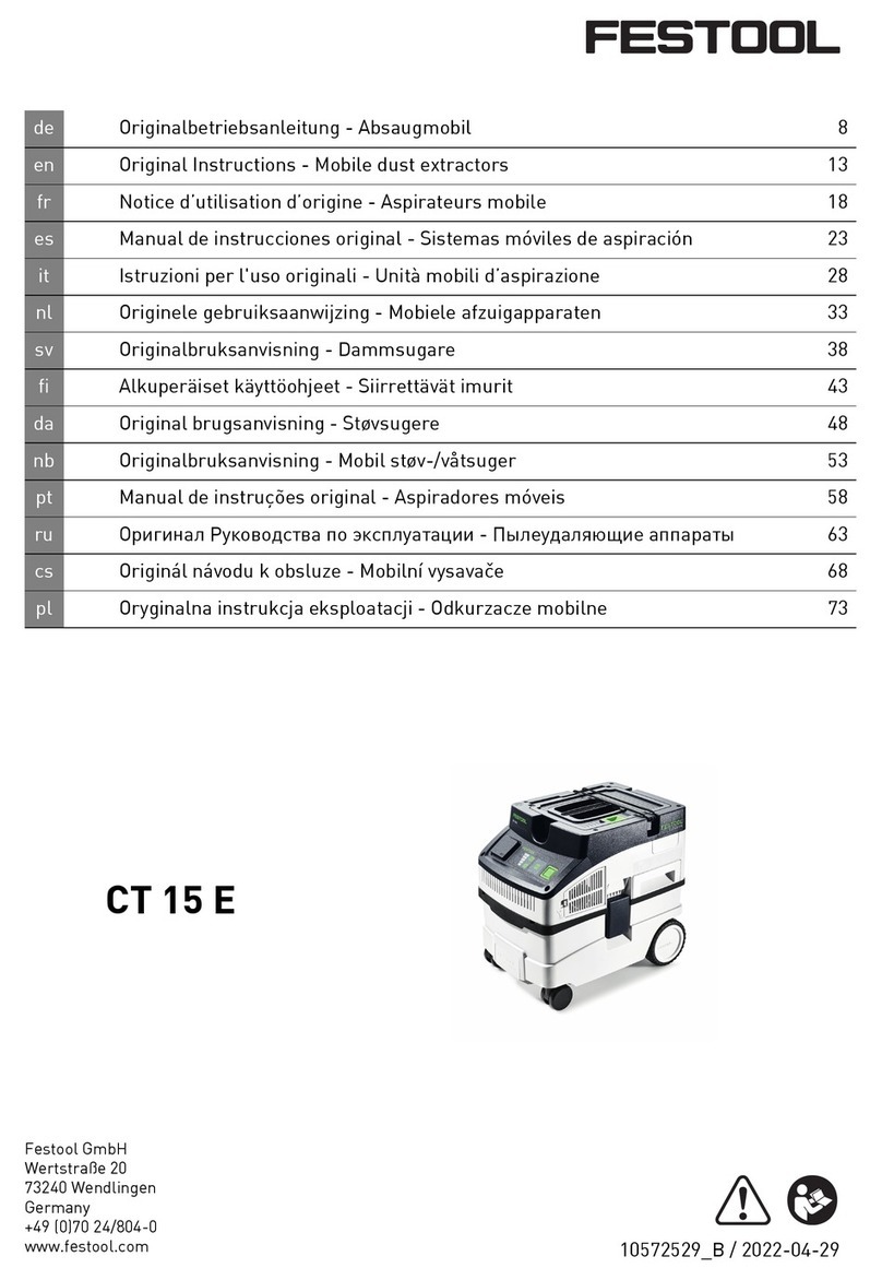 Festool CT 15 E User manual