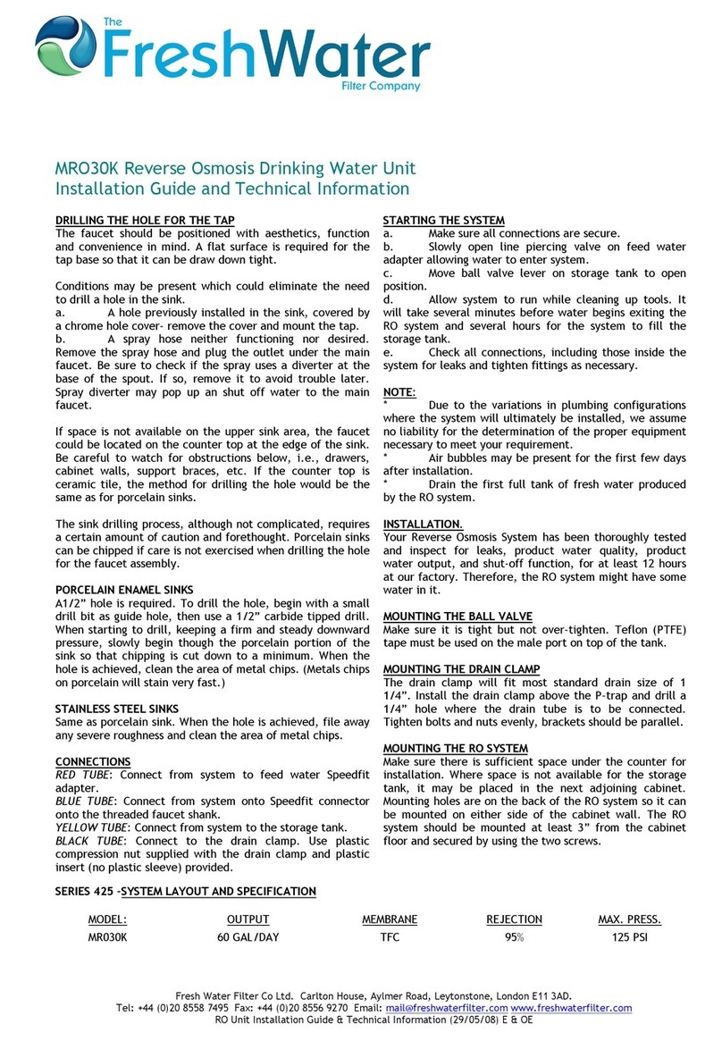 FreshWater MRO30K Installation Guide and Technical Information