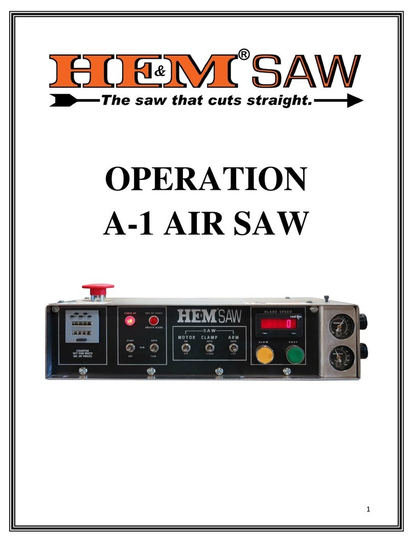 HE&M A-1 AIR SAW Operation