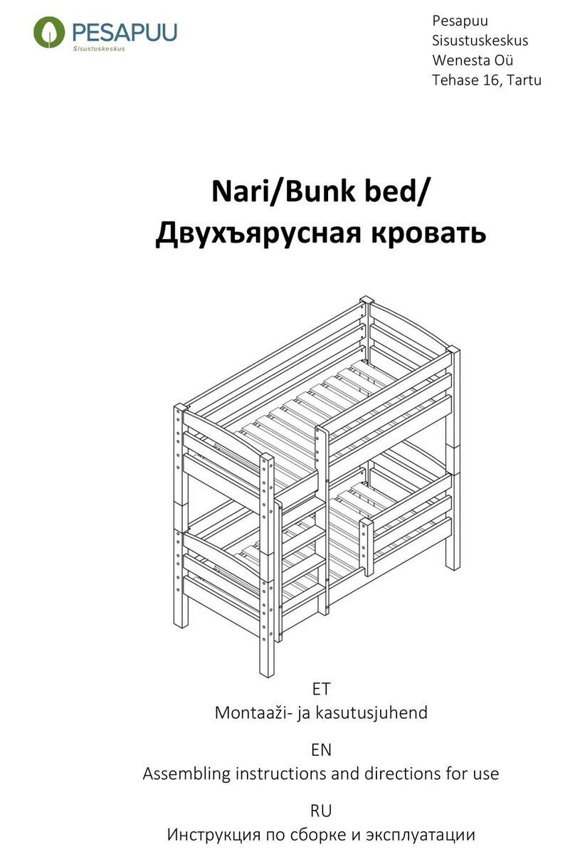 PESAPUU Nari Bunk bed Assembling instructions