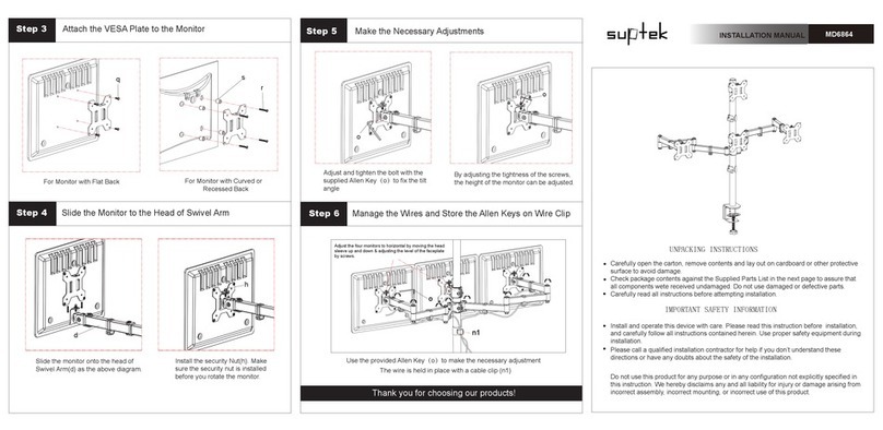 Suptek MD6864 installation manual