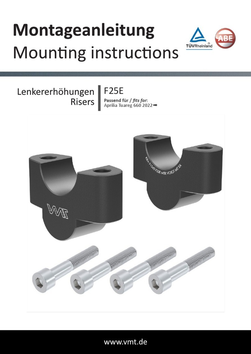 VMT F25E Mounting instructions VMT F25E Mounting instructions