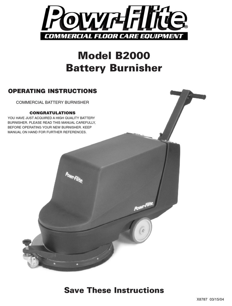 Powr-Flite B2000 User manual