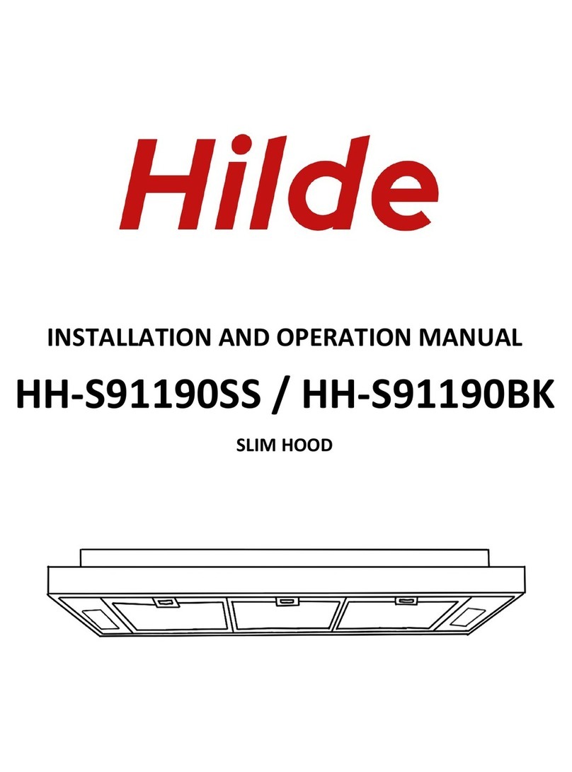 Hilde HH-S91190SS Installation and operation manual