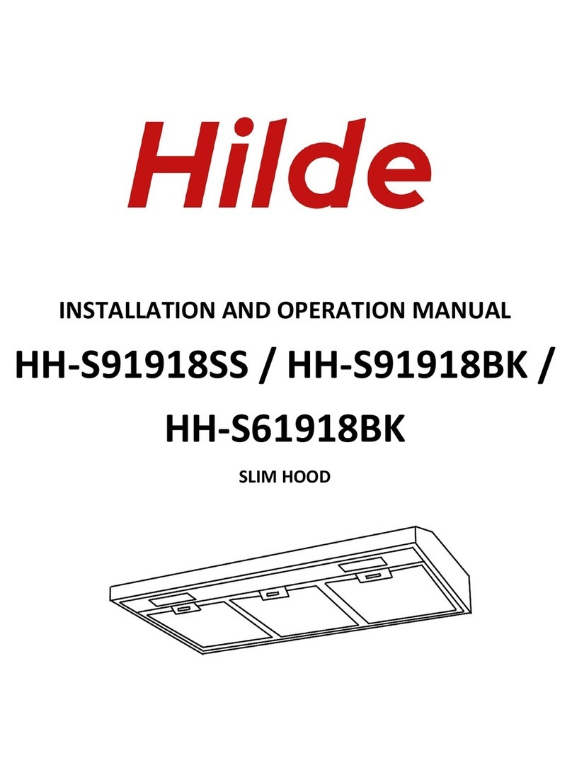 Hilde HH-S61918BK Installation and operation manual