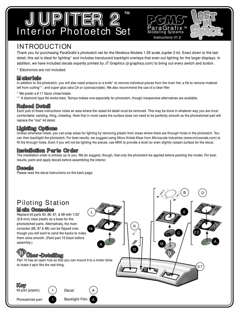 ParaGrafix PGMS LOST IN SPACE JUPITER 2 instructions ParaGrafix PGMS LOST IN SPACE JUPITER 2 instructions