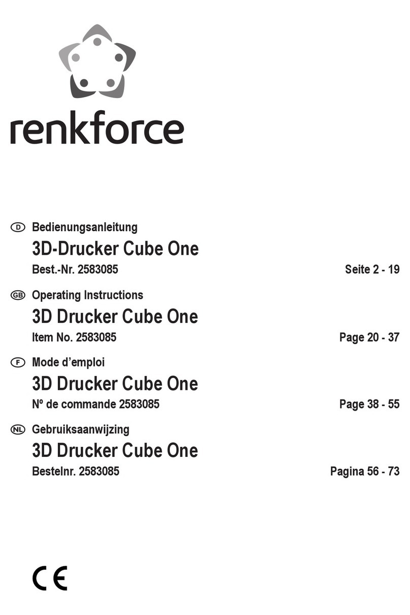 Renkforce 3D Drucker Cube One User manual