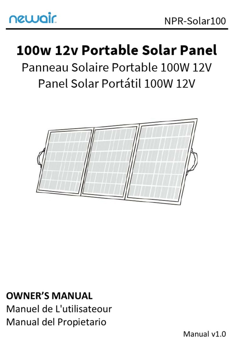 New Air NPR-Solar100 owner's manual