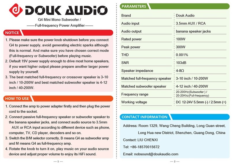 DOUK AUDIO G4 quick start guide