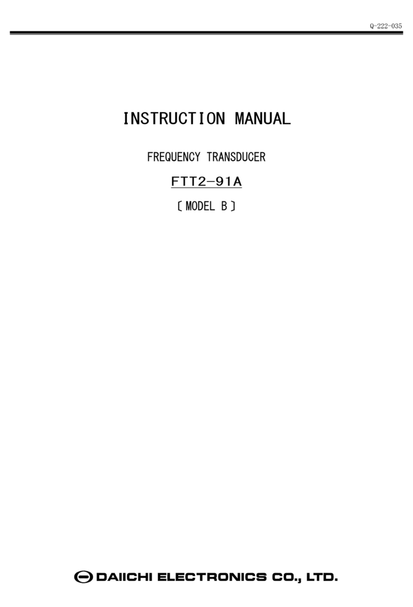 Daiichi Electronics FTT2-91A instruction manual