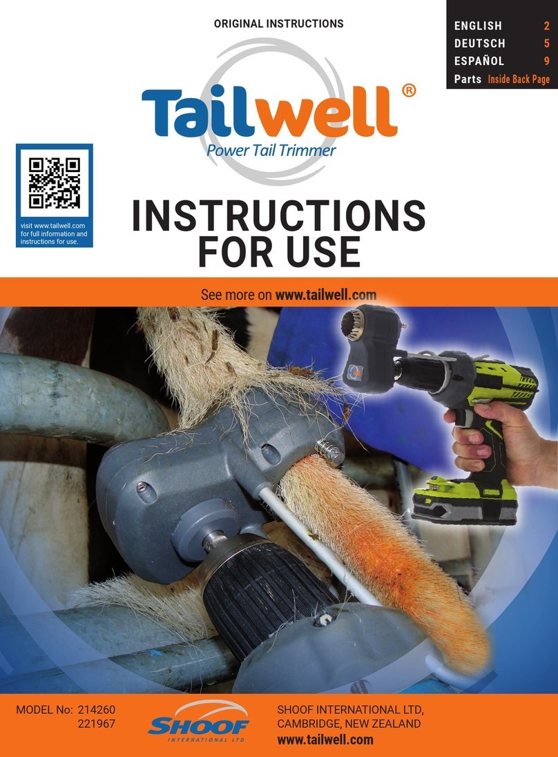 Shoof Tailwell 214260 Instructions for use