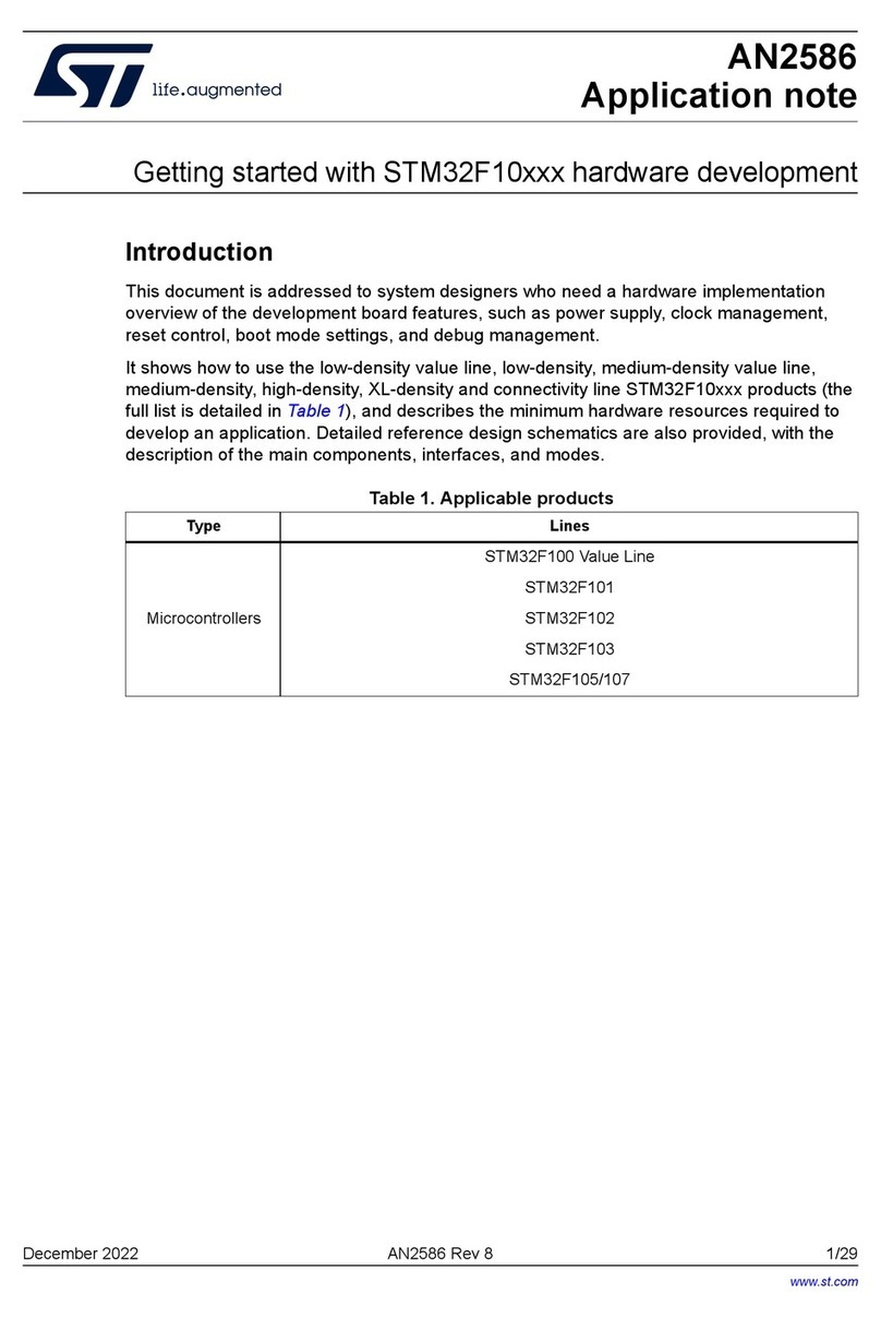 ST STM32F10 Series Installation and operating instructions ST STM32F10 Series Installation and operating instructions