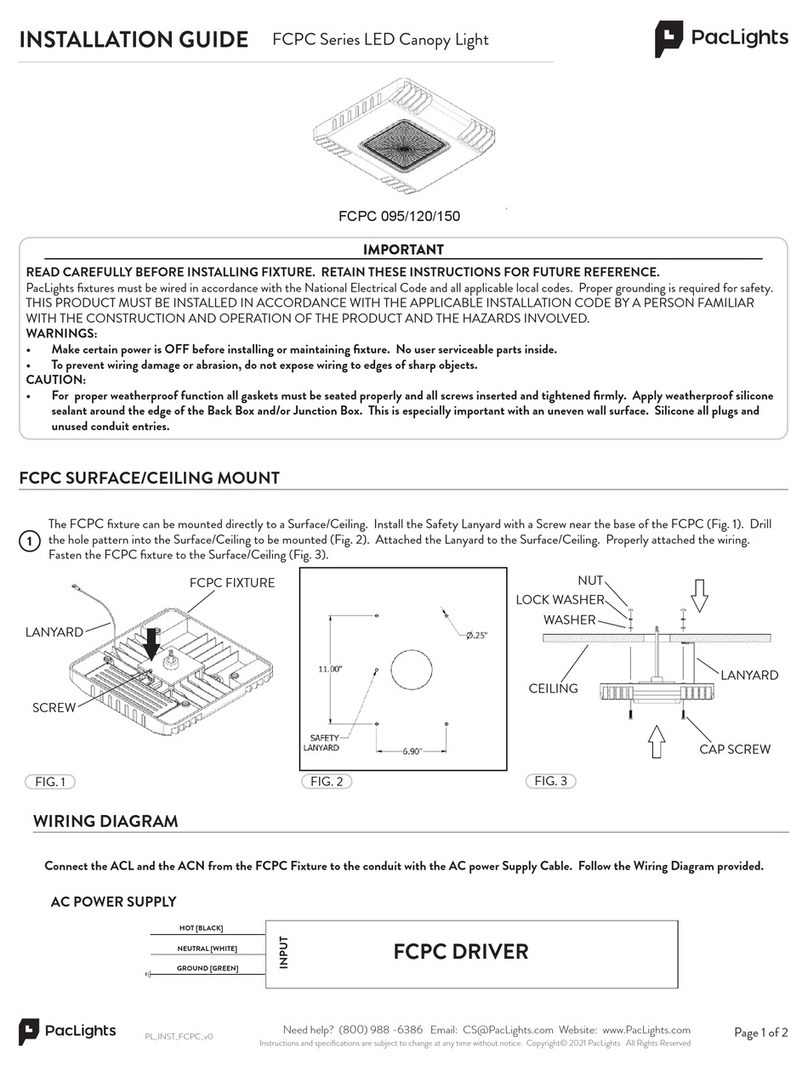 PacLights FCPC Series installation guide