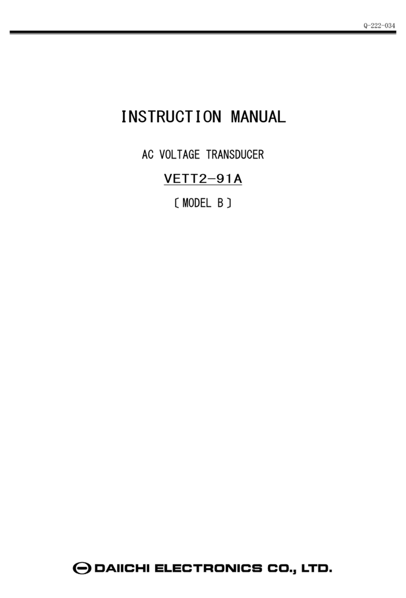 Daiichi Electronics VETT2-91A instruction manual