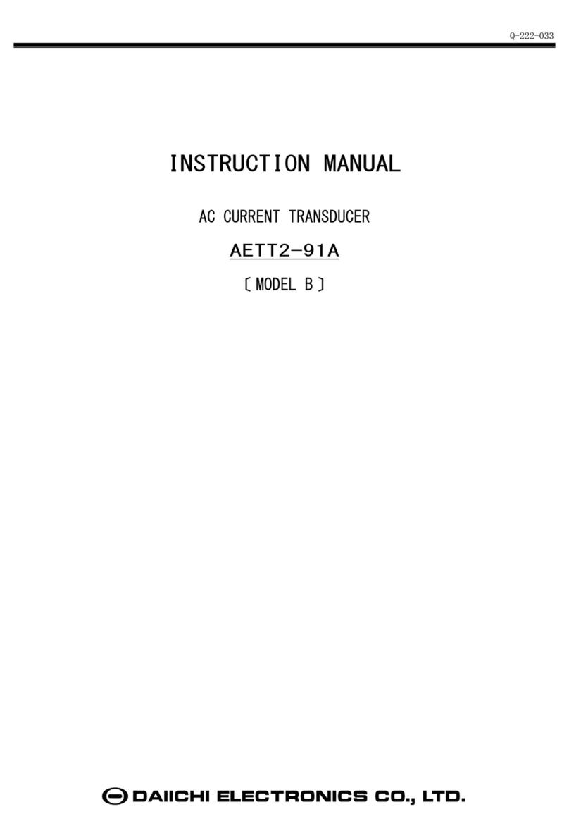 Daiichi Electronics AETT2-91A instruction manual