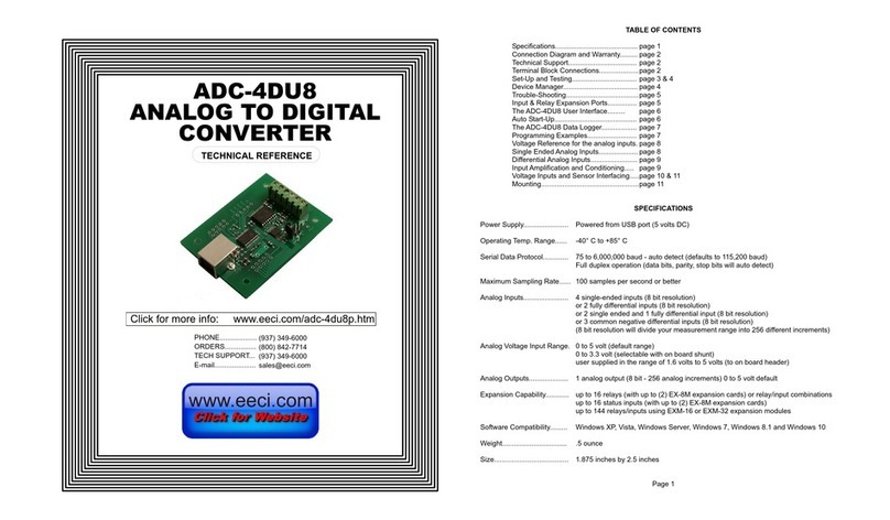 EECI ADC-4DU8 Technical reference