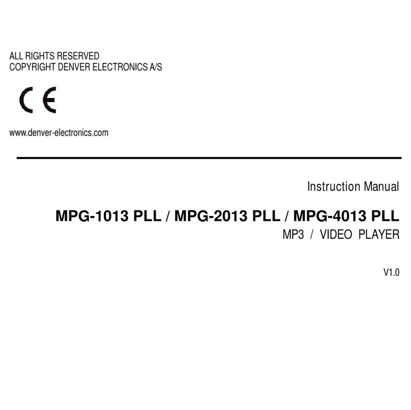 Denver MPG-1013 PLL instruction manual