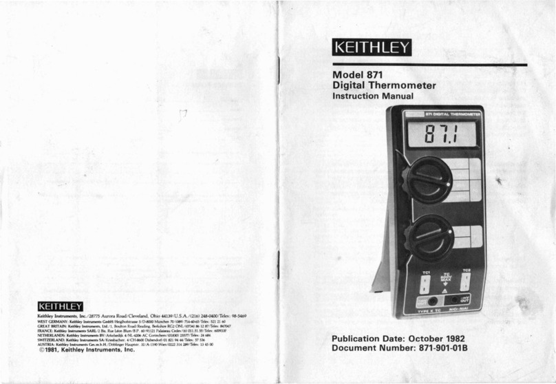 Keithley 871 User manual