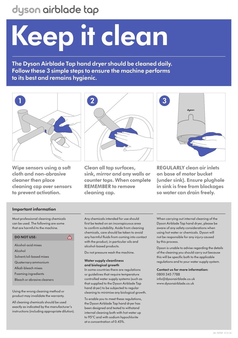 Dyson Airblade Tap User manual Dyson Airblade Tap User manual