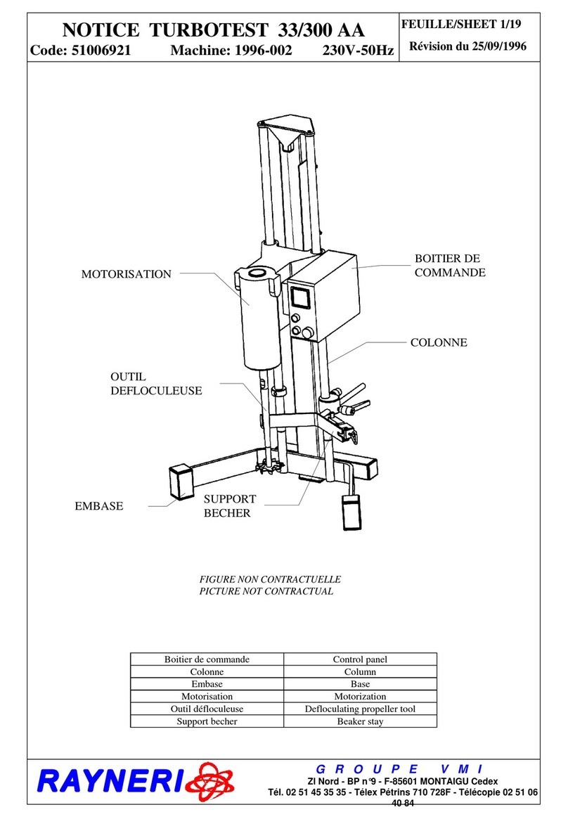 VMI RAYNERI TURBOTEST 33/300 AA manual
