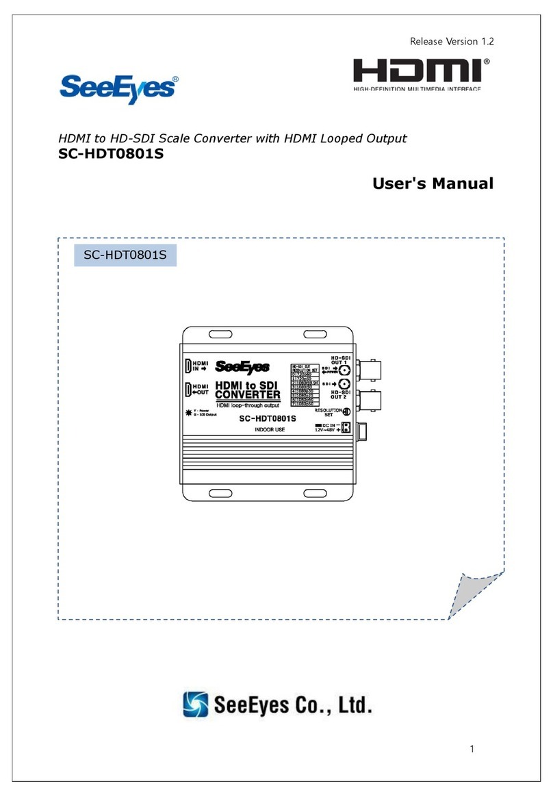 SeeEyes SC-HDT0801S user manual