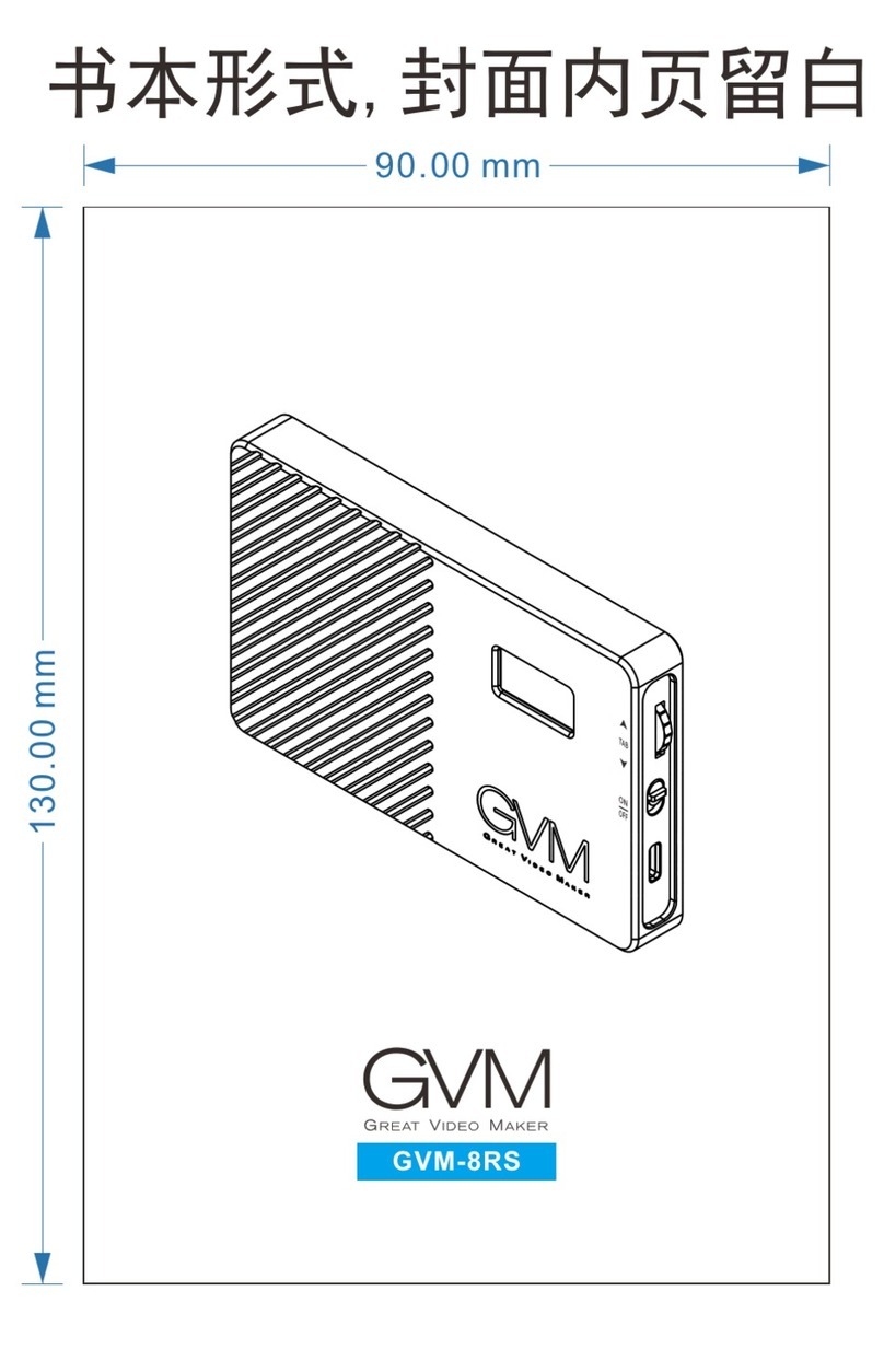 GVM GVM-8RS User manual