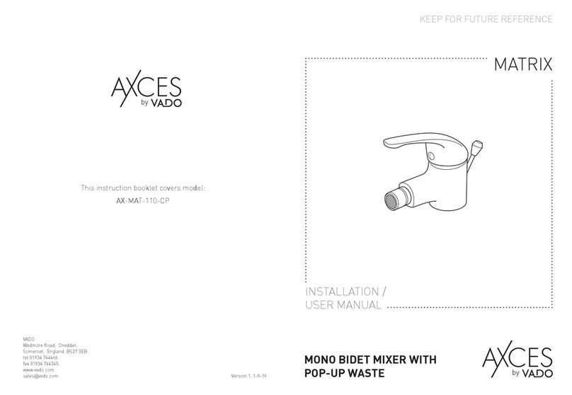VADO AXCES AX-MAT-110-CP User manual