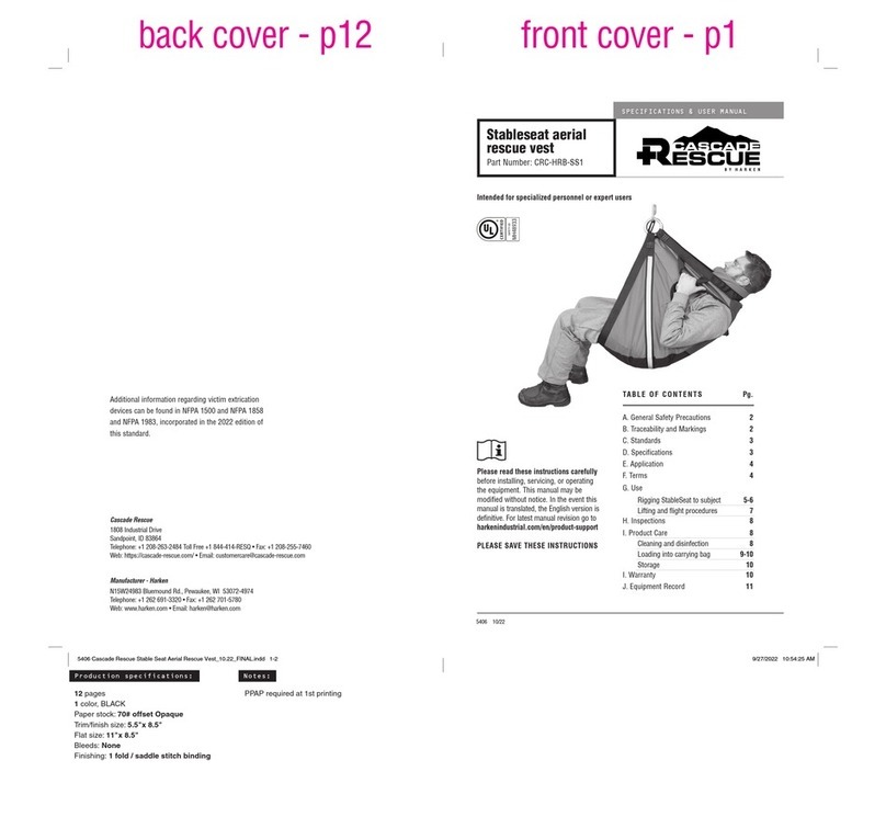 Cascade Rescue CRC-HRB-SS1 Specification & user manual