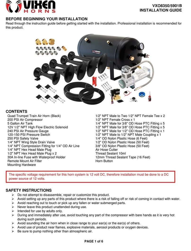 Vixen Horns VXO8350/5901B installation guide
