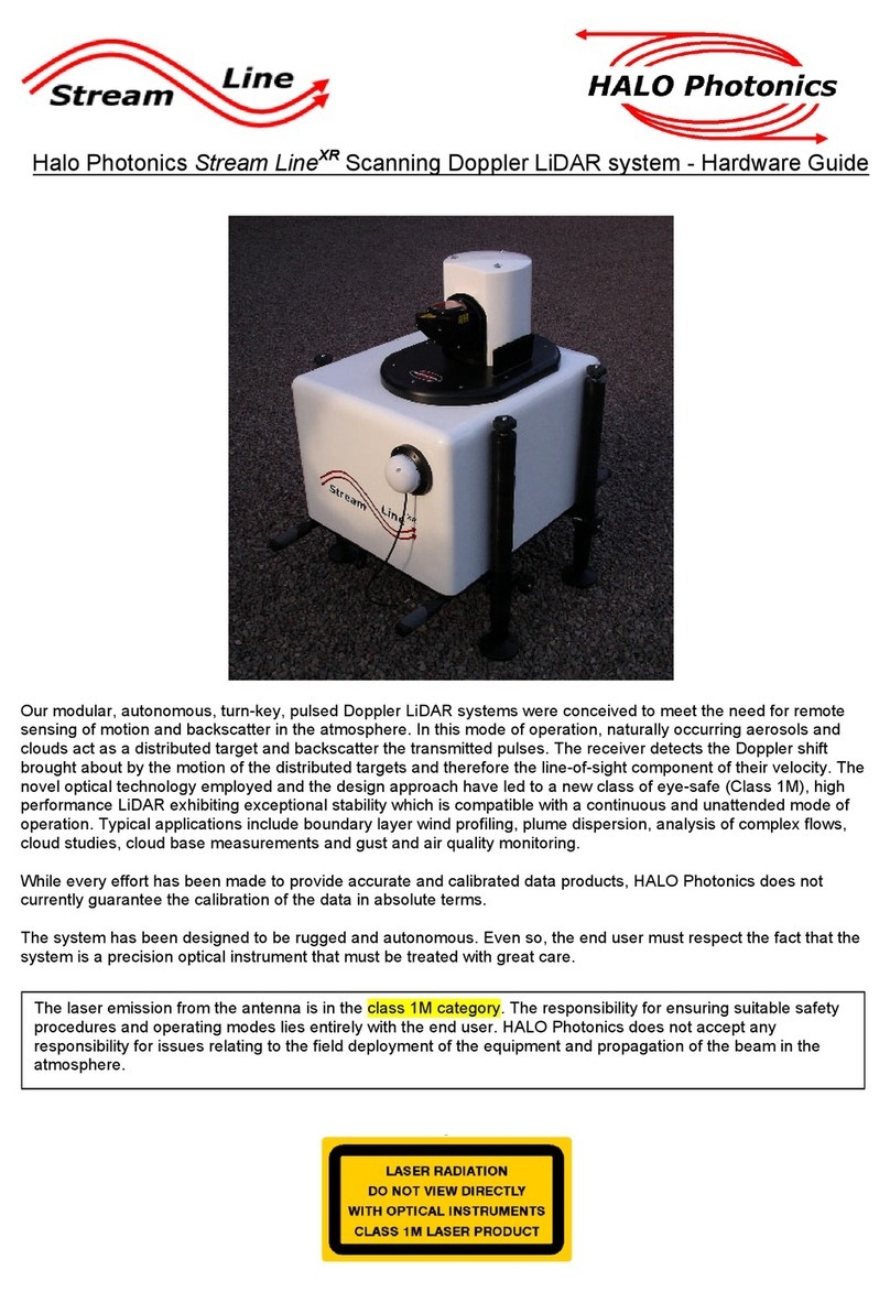 Halo Photonics Stream Line XR Hardware guide