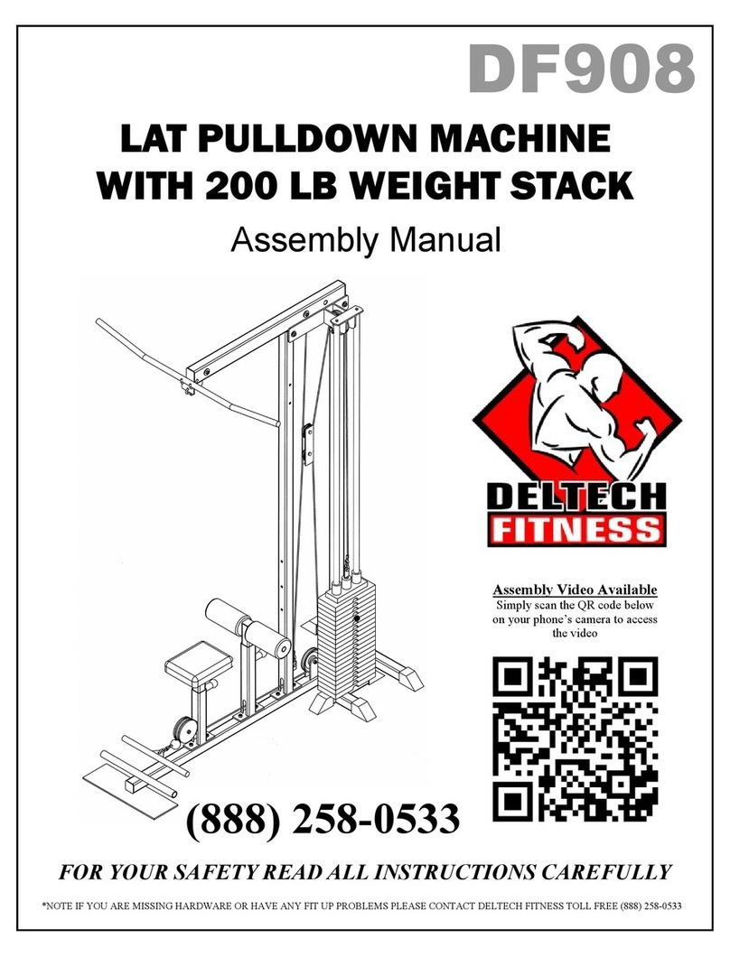 Deltech Fitness DF908 Assembly manual