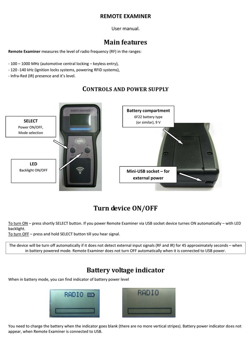 MBE REMOTE EXAMINER user manual