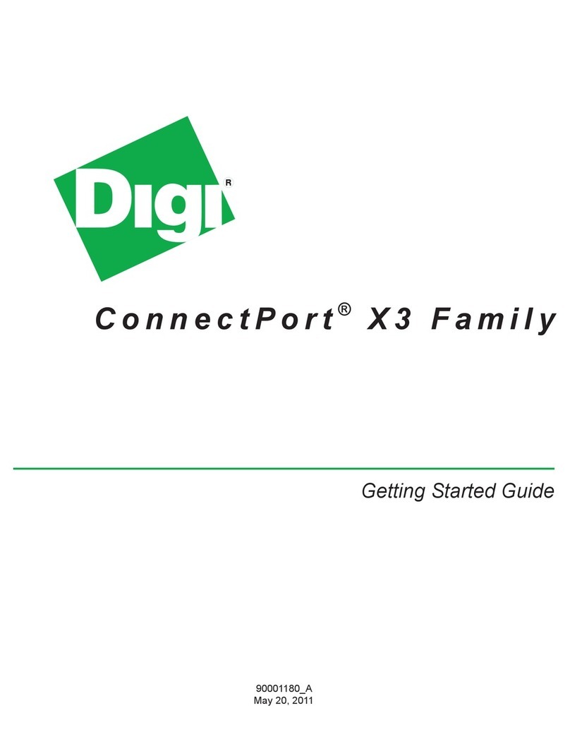 Digi ConnectPort X3 Series User manual