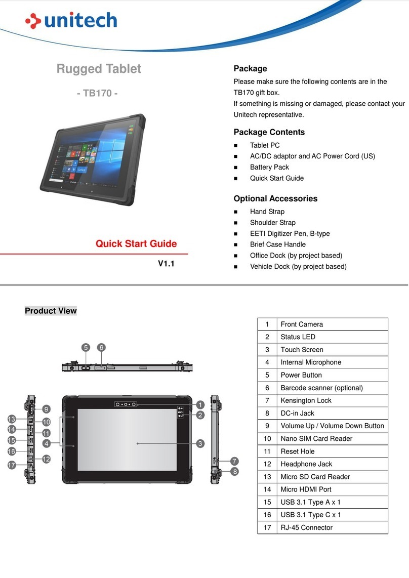Unitech TB170 User manual Unitech TB170 User manual