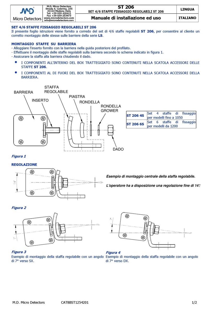 Micro Detectors ST 206 instruction manual Micro Detectors ST 206 instruction manual
