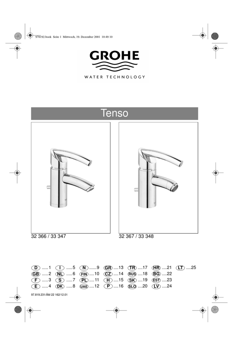 Grohe Tenso 32 366 installation instructions