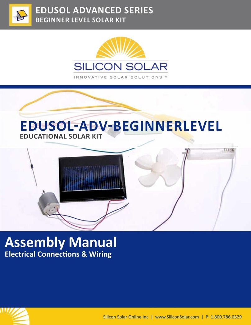 Silicon Solar EDUSOL-AVD-BEGINNERLEVEL Assembly manual