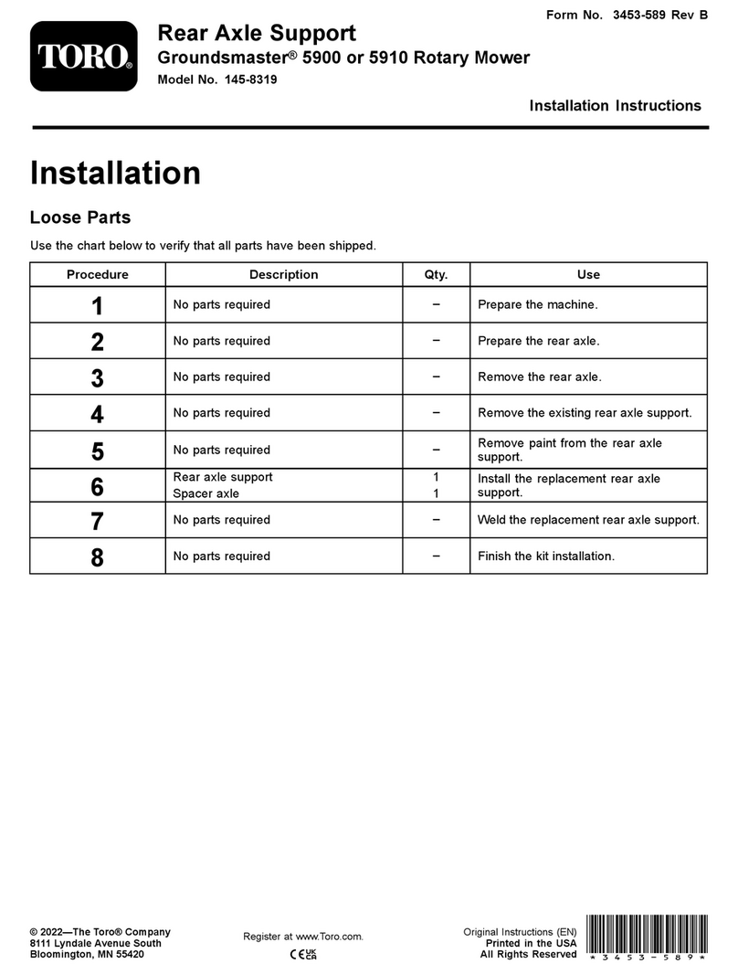Toro 145-8319 User manual