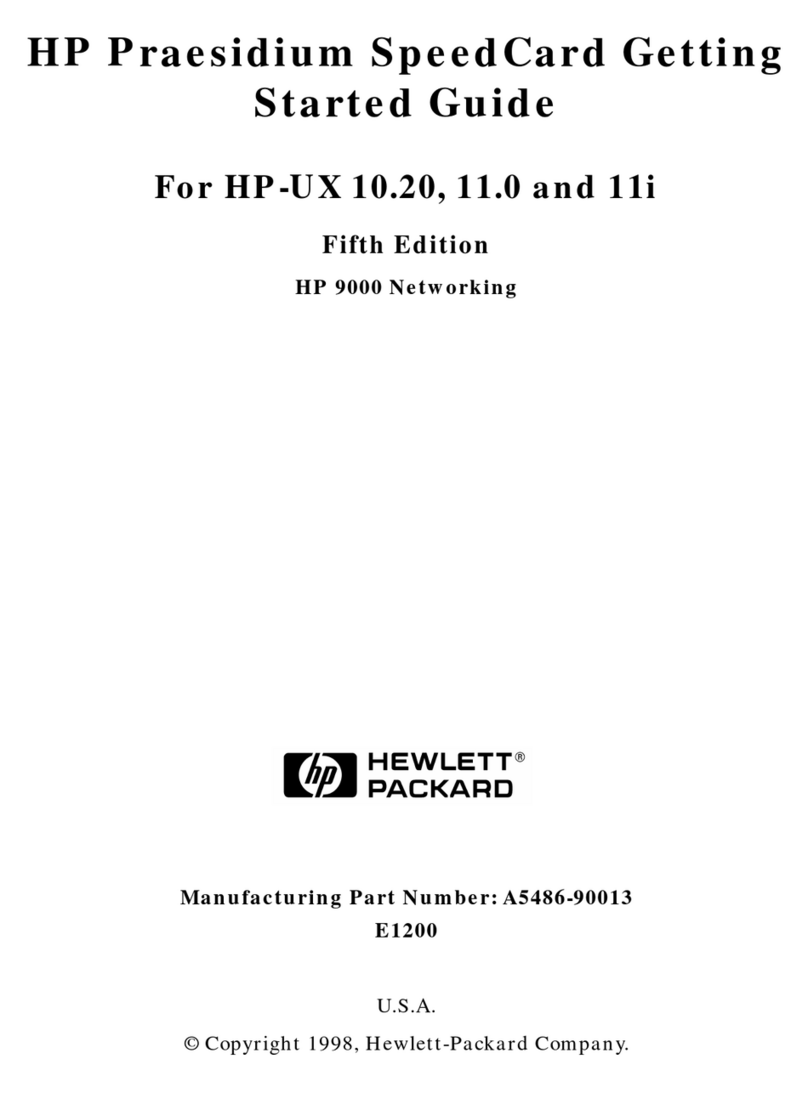 HP HP-UX 10.20 User manual HP HP-UX 10.20 User manual