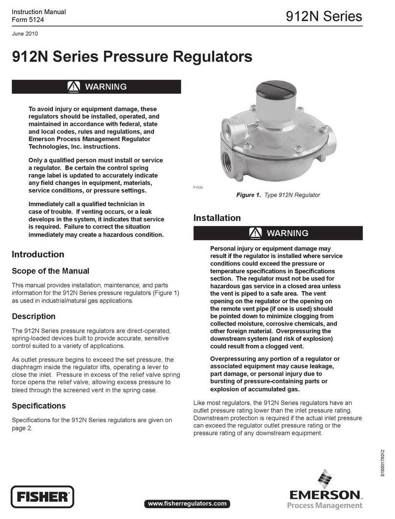 Emerson FISHER 912N Series User manual