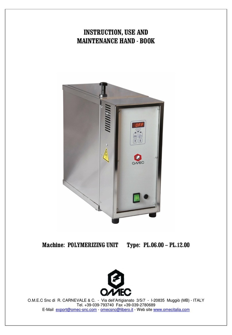 Omec PL.06.00 Instruction, use and maintenance manual