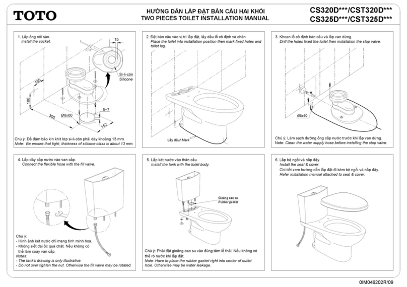 Toto CS320D Series User manual