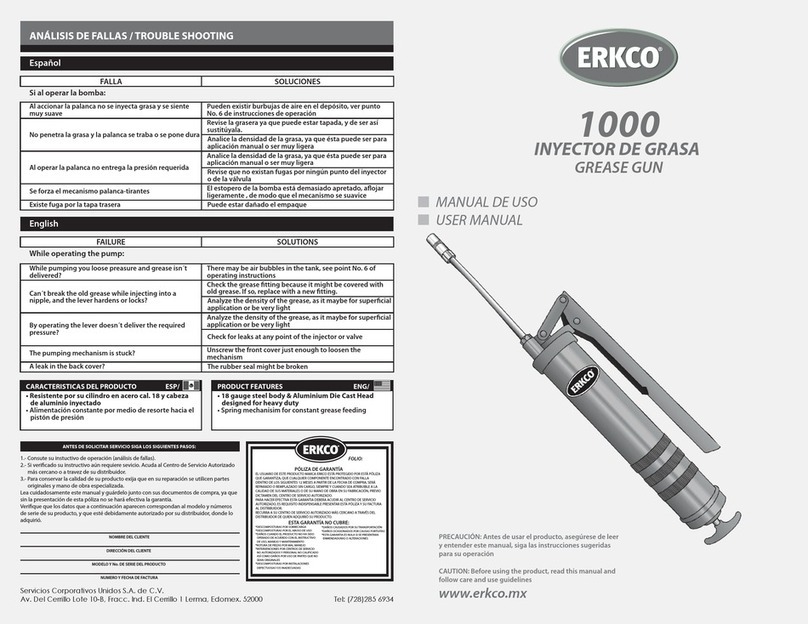 ERKCO 1000 user manual
